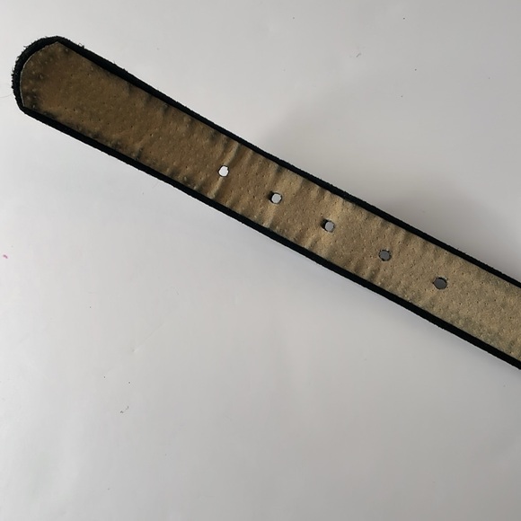 Kenneth Cole New York Belt Black Suede Leather Belt - Picture 3 of 11